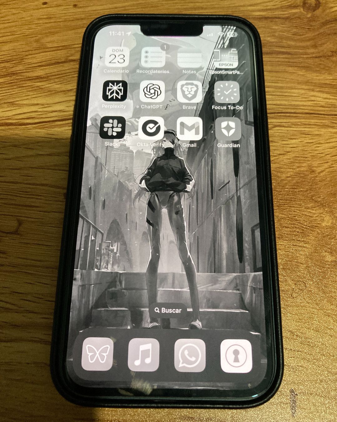 Work Mode Home screen
